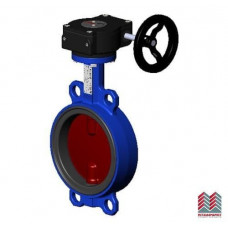 Затвор дисковый поворотный чугун VPI4448-08EP Ду 125 Ру16 межфл с редуктором диск чугун манжета EPDM Tecofi VPI4448-08EP0125