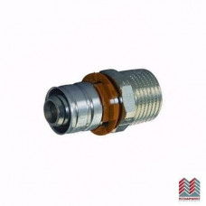 Муфта латунная S-PRESS PLUS Дн 16х1/2" Ру10 НР пресс Uponor Финляндия