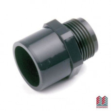Ниппель НПВХ наружн. резьба Дн 16х1/2" напорный Россия