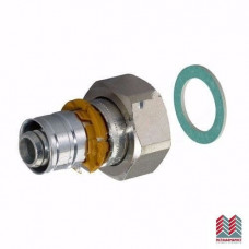 Муфта латунная MLC Дн 20х1/2" Ру10 нак/гайка пресс Uponor Финляндия