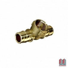 Тройник латунный Дн 20х1/2"х20 внутр. резьба РОС Италия