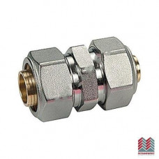 Муфта переходная латунная хром R566AM Дн 20х16 обжим Giacomini Италия